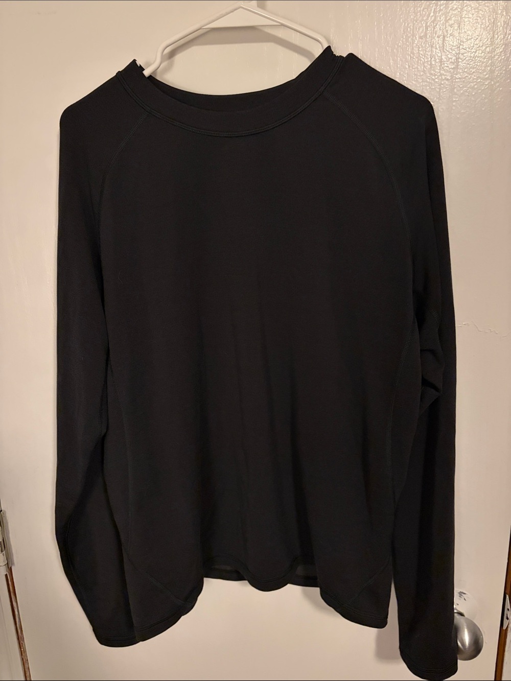 all in motion Black Logo Crew Neck Top